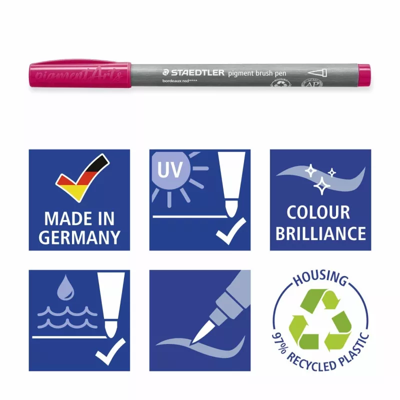 Staedtler Design Journey 371 BK4-2 pigmenta otu pildspalvu kopa, Lake Colors, 4 gab.