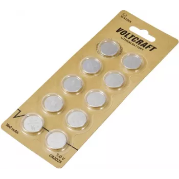 Voltcraft CR 2025 pulksteņa baterija 3 V 10 gab. 160 mAh Litija VC-16108000