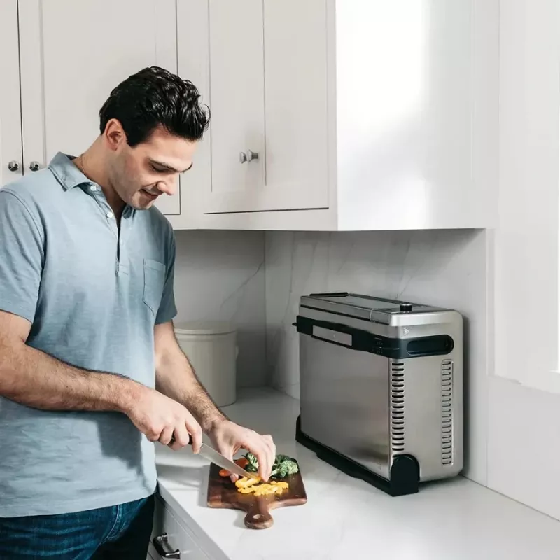 Ninja SP101 Single 10 L Brīvstāvošs 2400 W Karstā gaisa fritieris Melns, Nerūsējošais tērauds