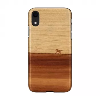Telefona maciņš man and wood iPhone XR — melns, aizsargājošs mīkstais apvalks