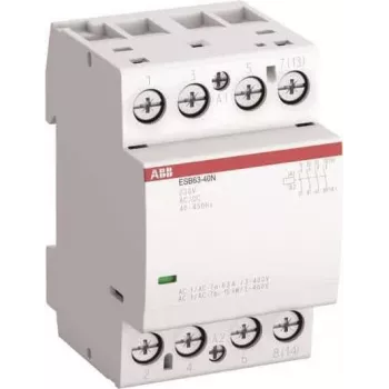 ABB ESB63-40N-06 montāžas kontaktors 4 NO/0 NC, 230 V AC/DC (1SAE351111R0640)