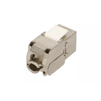 Extralink Keystone CAT6A STP RJ45 leņķveida metāla keystone ligzda, viena porta