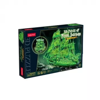3D puzles modelis Lidojošais Holandietis, kas spīd tumsā, CubicFun 306-T4041H