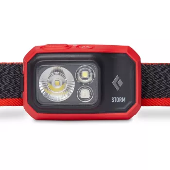 Black Diamond Storm 450 Black, Red galvaslampa