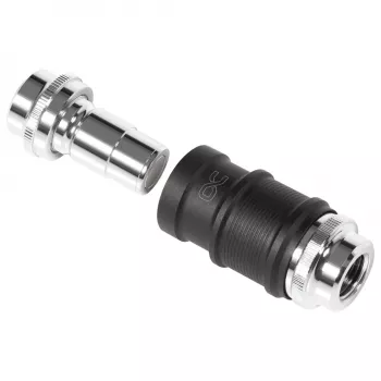 Ūdens bloku adapteris Aquatuning GmbH 13857, misiņš, niķelis, plastmasa, melns hroms