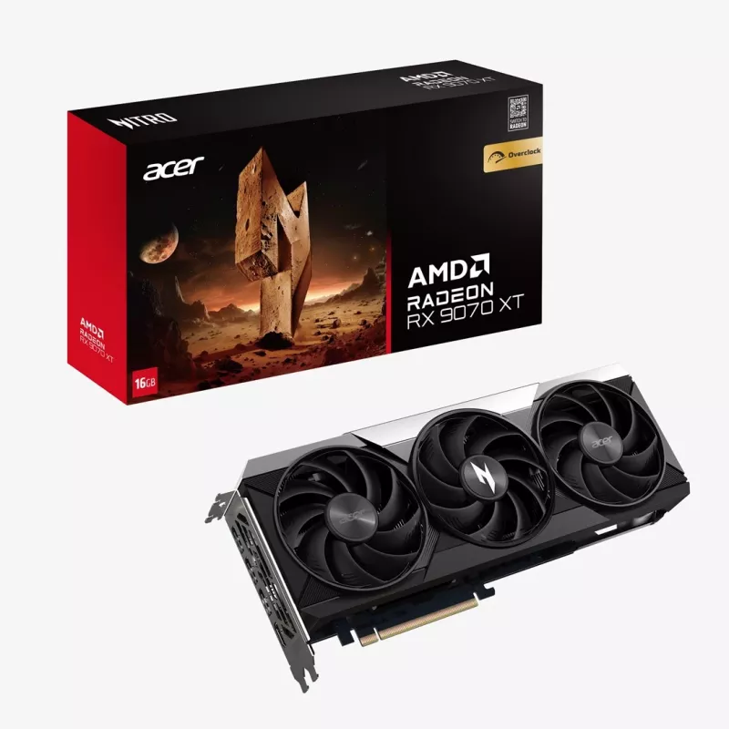Acer Nitro Radeon RX 9070 XT OC 16GB GDDR6 videokarte