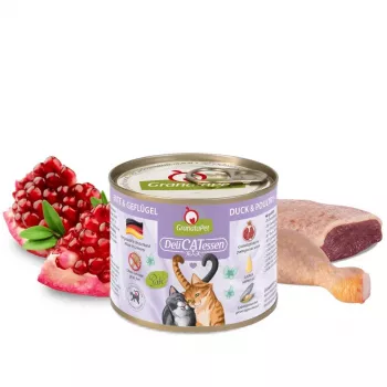 Slapjā barība kaķiem Fox4Pets DeliCATessen Pīle un Mājputni 200 g, pilnvērtīga pieaugušo barība, 80% mitrums
