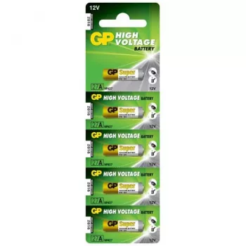 GP Batteries High Voltage 27A vienreizējās lietošanas baterija, 12 V, 5 gab.