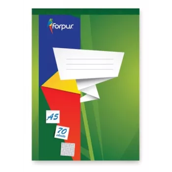 Piezīmju bloks ar izņemamām lapām, Forpus, A5/70, rūtiņas 0723-002