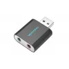 Vention USB ārējā skaņas karte Black Metal Type