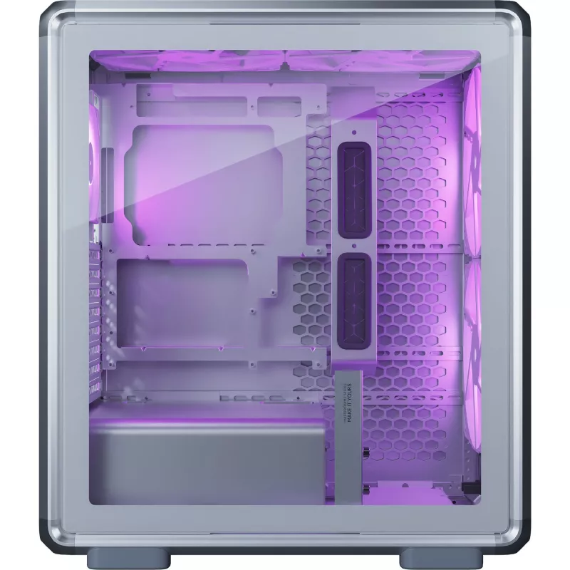 Cooler Master MasterFrame 500 Mesh ARGB Midi Tower datora korpuss, sudraba, rūdīts stikls