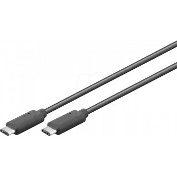 USB kabelis WENTRONIC HL66507 USB 3.2 Gen 1 1.5 m USB-C Melns