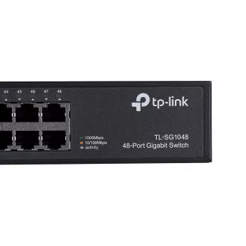 TP-Link TL-SG1048 Nenodrošināts Gigabitu Ethernet (10/100/1000) 1U Melns