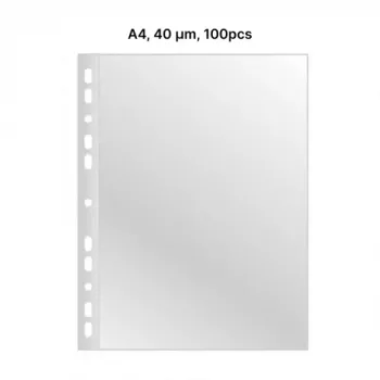 AD Class Caurspīdīgā kabatiņa A4 40 mikr., 100 gab.