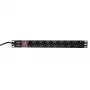 Strāvas sadales bloks LogiLink PDU8C01, 1U, 8 kontaktligzdas, 16 A