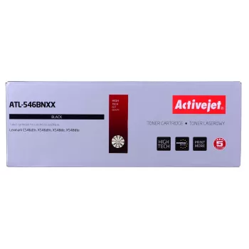 Tonera kasetne ActiveJet ATL-546BNXX melna, saderīga ar Lexmark, 8000 lapas, viens iepakojums