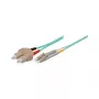 Patch kabelis LWL Duplex OM3 (Multimode, 50/125) LC/SC, LSZH, maināma polaritāte, 2m, Good Connections®