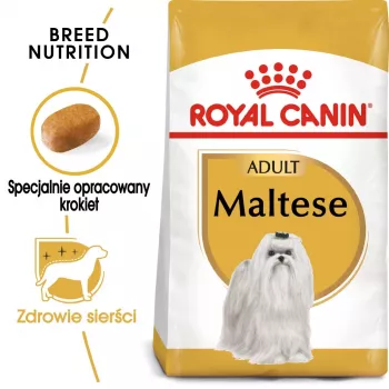 Sausā suņu barība Royal Canin Maltese Adult 1.5 kg — vistas gaļa, 24% olbaltumvielas, 18% tauki
