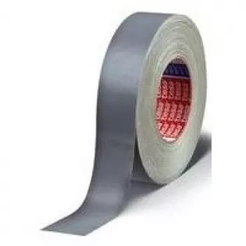 Auduma lente Tesa 4657, 19 mm x 50 m, pelēka, ar plastmasas pārklājumu