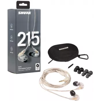 Shure SE215 Pro Austiņas Vadu Iekšauss Skatuves/Studijas Caurspīdīgas
