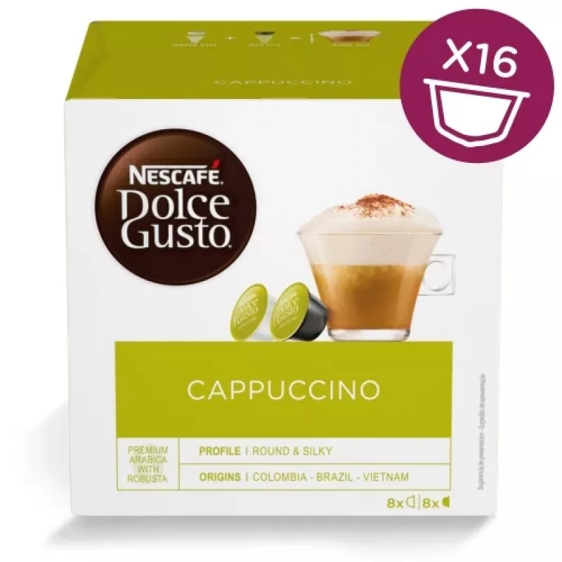 NESCAFE Dolce Gusto Cappuccino kafijas kapsulas 16 gab.