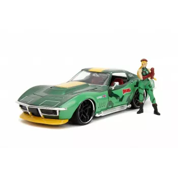 Jada Toys Street Fighter 1969 Chevrolet 1:24 metāla modelis zaļš