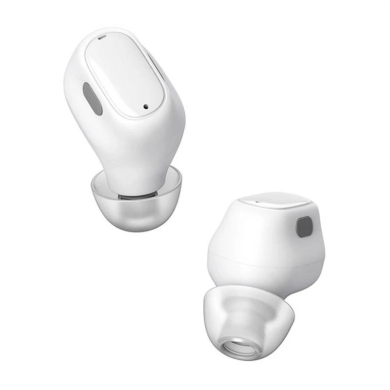 Bezvadu austiņas Baseau WM01 zvanīšanai un mūzikai, Bluetooth, USB-C uzlāde, 20–20000 Hz, 10 m, Balta
