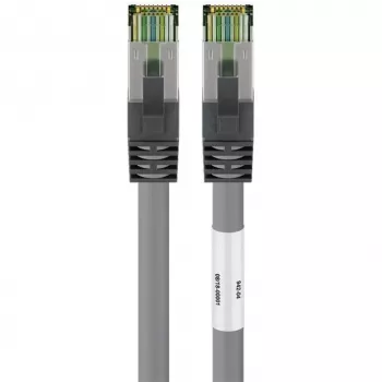 Goobay CAT 8.1 Patch Kabelis, S/FTP (PiMF), Pelēks, 3 m - LSZH Halogēns-Brīvs, Vara AWG 24 (55138)