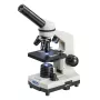 Saliktais optiskais mikroskops Deltaoptical DO-3210 — monokulārs, 3 ahromatiskie objektīvi, LED apgaismojums, 40–400×, 45° slīpa grozāma galva
