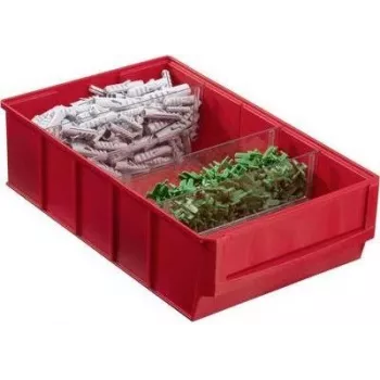 Uzglabāšanas kaste allit 456531, 185×300×81 mm, sarkana, plastmasas detaļu organizators