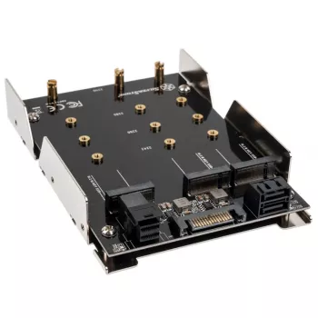 HDD/SSD stiprinājuma kronšteins SilverStone SST-SDP12 — 3.5 collu/2.5 collu disku adapteris
