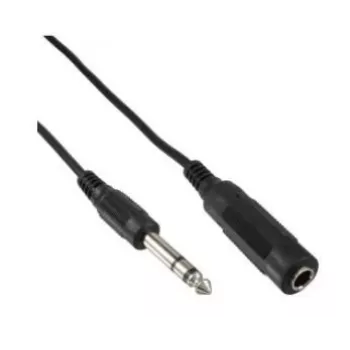Microconnect AUDNU5 audio kabelis 5 m 6.35 mm Melns