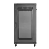 19 collu skapis LANBERG FF01-6222-23B 22U 600x1200 mm Melns ar perforētām durvīm