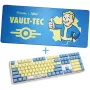 Ducky x Fallout Vault-Tec Limited Edition One 3 spēļu tastatūra + pelējuma paliktnis - MX-Speed-Silver (US)