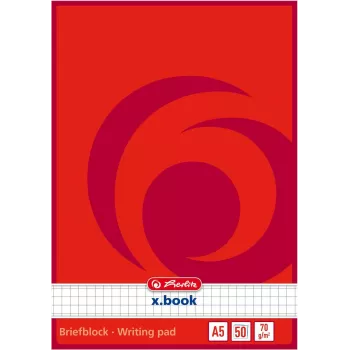 Papīrs piezīmju blokam A5 Herlitz x.book 150x210 mm 50 loksnes