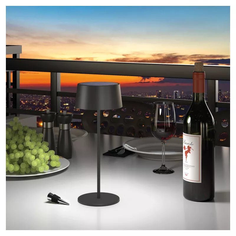 LED galda lampa RealPower TableLight 300 4W Melna Saules