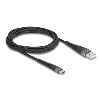 DeLOCK USB kabelis USB 2.0 2 m USB A USB C Melns 81122
