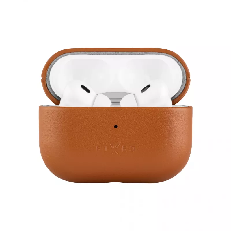 Fixed | Maciņš AirPods ar MagSafe | Apple AirPods Pro 2/Pro 2 (USB-C) | Brūns | Āda