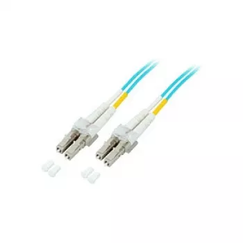 EFB-Elektronik Duplex Jumper LC-LC 50/125µ, OM3, LSZH, akva, 2.0mm, 0,5m