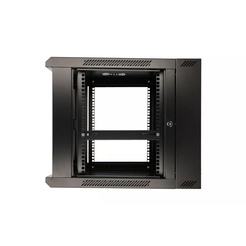 Extralink sienas skapis 6U 600x600 AZH melns, veramais tips