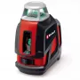 Einhell TE-LL 360 G līmeņlāzera krustlīniju lāzers ar zaļām un sarkanām lāzera līnijām, melns — modelis 2270119