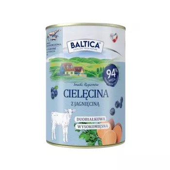 BALTICA regional flavours liellopa gaļa ar jēra gaļu - mitrā suņu barība - 400g