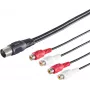 ShiverPeaks Diodenstecker 10231 5-pin uz 4 RCA kabeļa adapteris, 0,20 m