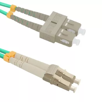 Qoltec 54348 optiskā šķiedra 1 m LC SC zaļa