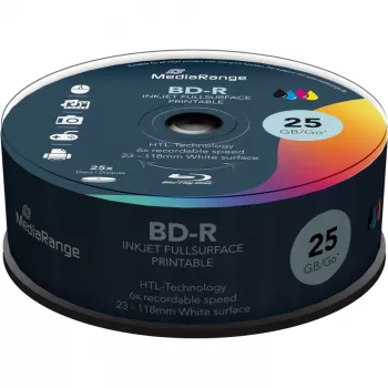 MediaRange MR515 BD-R tukšs Blu-Ray disks 25 GB, 25 gab. kastē