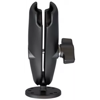 RAM Mounts dubultās ligzdas roka ar apaļo pamatni Melna 294.8 g
