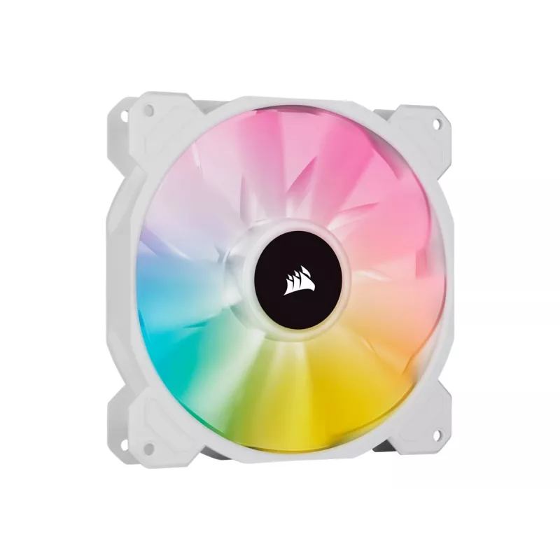 Corsair iCUE SP140 RGB ELITE 140mm Balts ARGB Reversā Lāpstiņa PWM Korpusa Ventilators 2-Pack