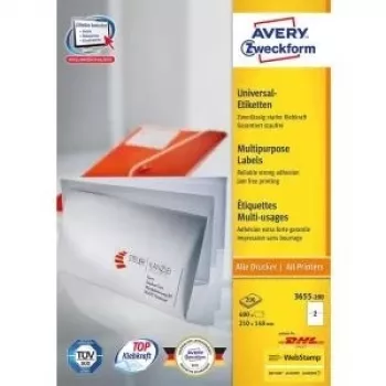 Pašlīmējošā etiķete Avery 3655-200
