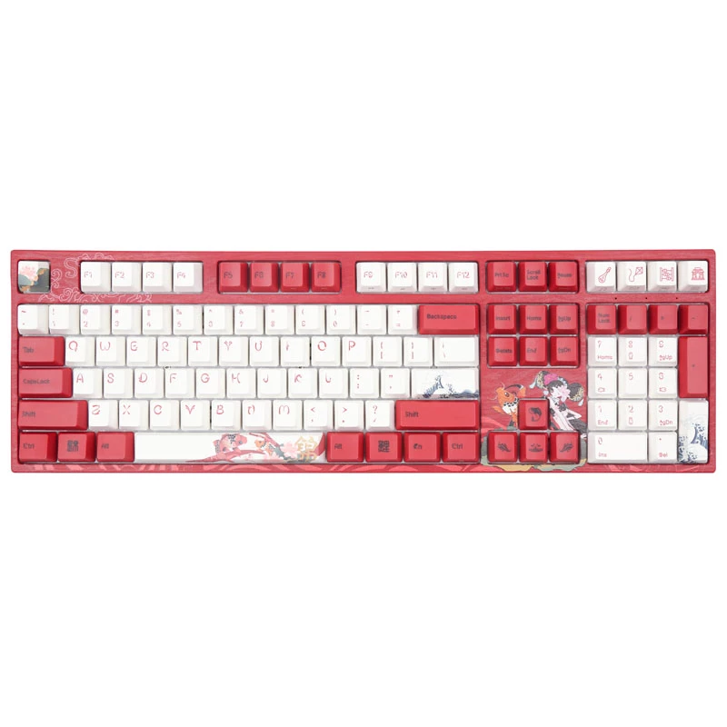 Varmilo VEA108 Koi spēļu tastatūra, MX-Brown, balts LED - US izkārtojums