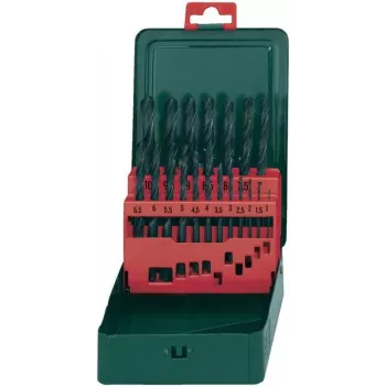 Metabo HSS Metāla urbju komplekts 19 gab. DIN 338, cilindrisks kāts (627151000)